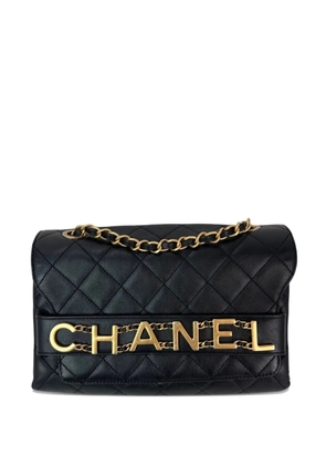 CHANEL Pre-Owned quilted chain flap shoulder bag - Black