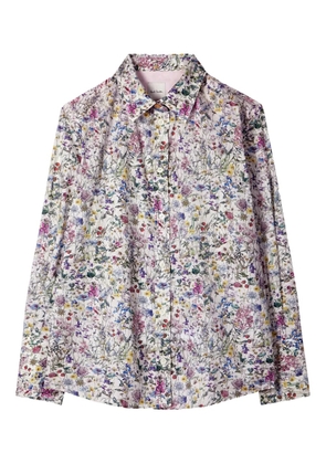 Paul Smith floral buttoned shirt - White