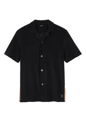 Paul Smith stripe-detail cotton-blend shirt - Black