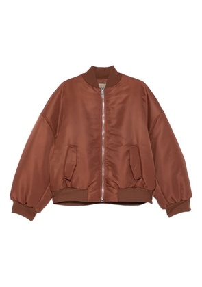 THE M zip-up bomber jacket - Brown