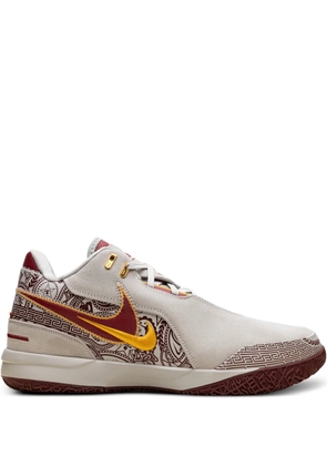 Nike LeBron NXXT Gen AMPD EP printed low-top sneakers - Neutrals