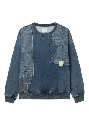 Musium Div. patchwork pocket sweatshirt - Blue