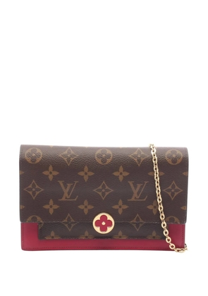 Louis Vuitton Pre-Owned 2020 Monogram Flore Wallet On Chain crossbody bag - Brown