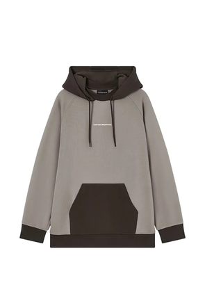 Emporio Armani front-pocket hoodie - Grey