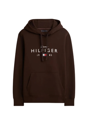 Tommy Hilfiger chest-logo hoodie - Brown