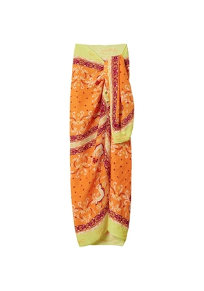 TWINSET print sarong - Orange