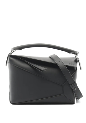 Loewe Pre-Owned 2020s small Puzzle leather tote bag - Black