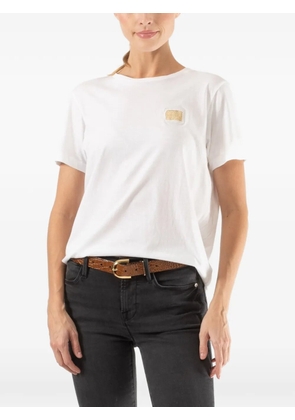 TYLER JORN short-sleeve appliqué-detail T-shirt - White