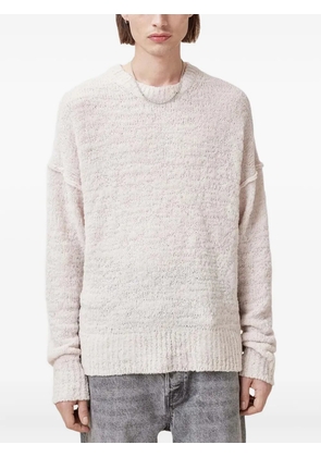 AllSaints frayed-detail jumper - White