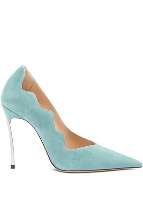 Casadei 100mm Superblade Camoscio pumps - Blue