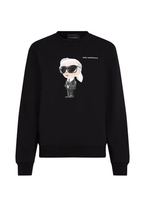 Karl Lagerfeld ikon aquarelle sweatshirt - Black