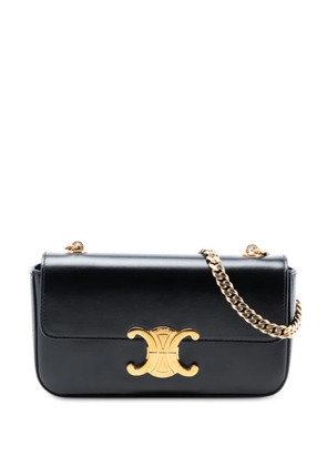 Celine Pre-Owned 2022 Shiny Calfskin Claude Chain shoulder bag - Black