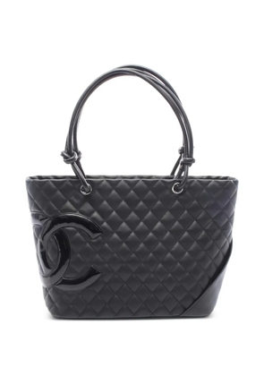 CHANEL Pre-Owned 2011 quilted-leather tote bag - Black