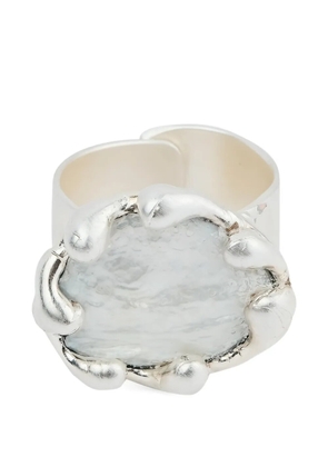Poison Drop Lab pearl ring - Silver