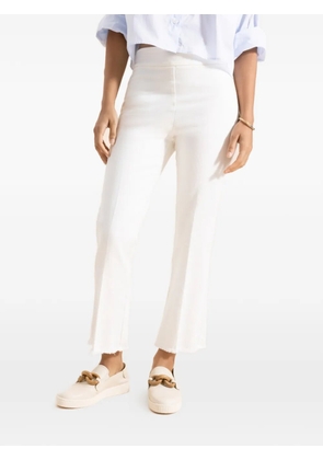 Avenue Montaigne Leo flared trousers - White