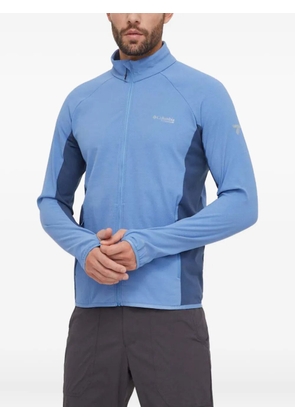 Columbia colour-block zip-up sweater - Blue