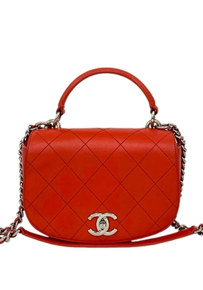 CHANEL Pre-Owned 2016-2017 Calfskin Ring My Bag satchel - Red