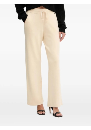 Patrizia Pepe elasticated-waistband logo trousers - Neutrals