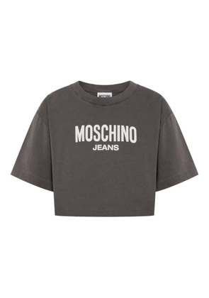 MOSCHINO JEANS logo-print T-shirt - Grey