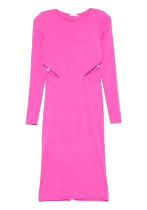 Patrizia Pepe cut-out midi dress - Pink