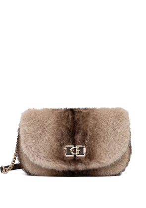 GUESS USA logochain satchel bag - Neutrals