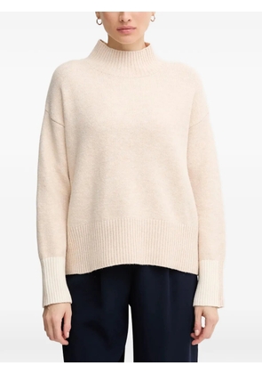 Marc Aurel turtleneck ribbed sweater - Neutrals