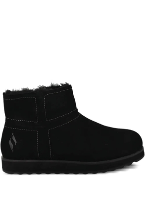 Skechers logo-embroidered ankle boots - Black