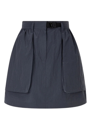 TOMBOY belted pocketed A-line skirt - Grey