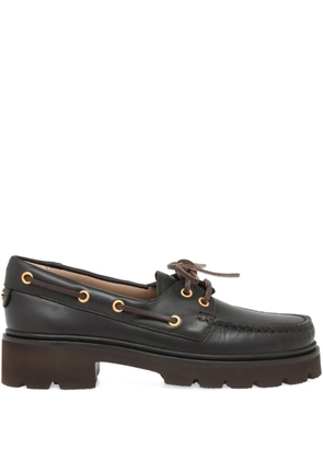 Gianvito Rossi lace-up olonne - Brown