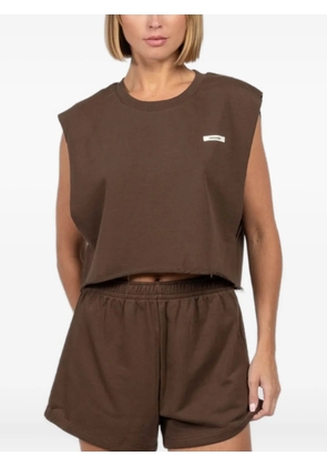 FREEDÉR 1.51 raw-edge sleeveless tank top - Brown