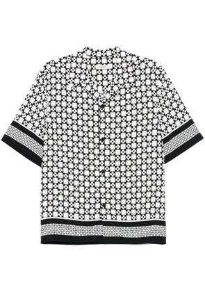 SANDRO print short-sleeve shirt - Black