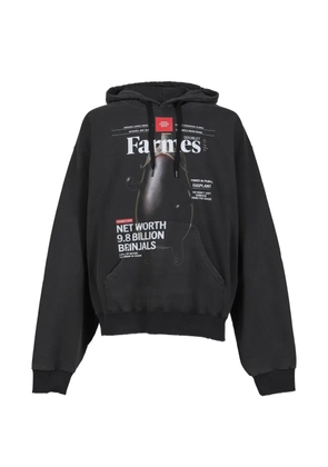 Doublet Farmes Magazine Cover hoodie - Black