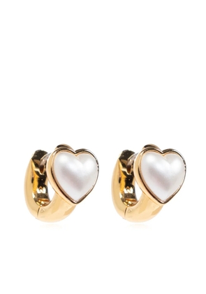 Kate Spade Keep Sparkling Heart huggie earrings - Gold