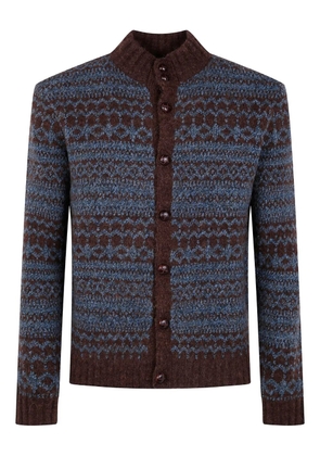 Ballantyne Fair-Isle jacquard cardigan - Brown