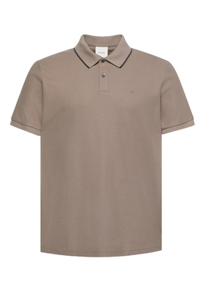Calvin Klein contrast-trim polo shirt - Neutrals