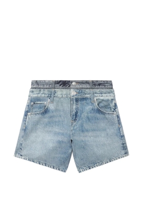 rag & bone layered denim shorts - Blue