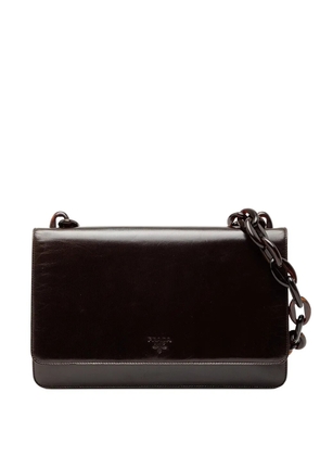 Prada Pre-Owned 2000-2025 Goatskin Madras Swing Chain shoulder bag - Brown