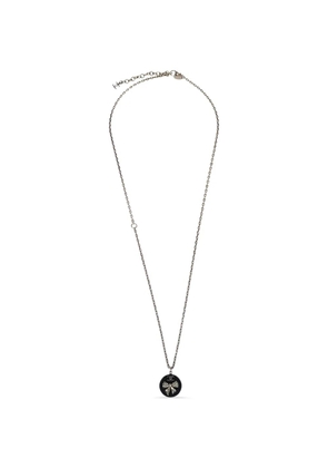 CHANEL Pre-Owned 2010 round-pendant necklace - Silver