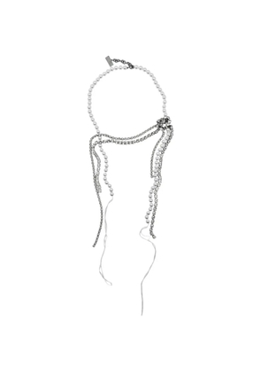 MM6 Maison Margiela pearl-embellished necklace - White