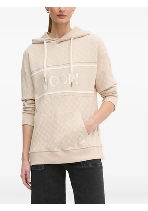Joop! monogram-pattern hoodie - Neutrals