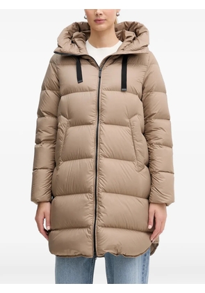 bomboogie Geneva hooded puffer coat - Neutrals