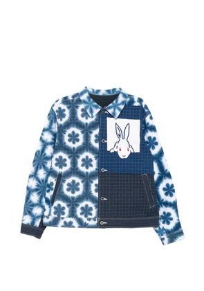 Kafeneo by TBF tie-dye shirt jacket - Blue