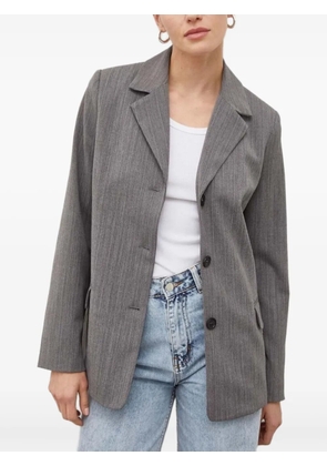 lovechild pinstripe three-button blazer - Grey