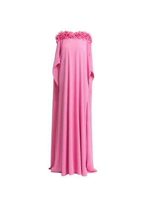 Gemy Maalouf floral-embellished maxi kaftan - Pink
