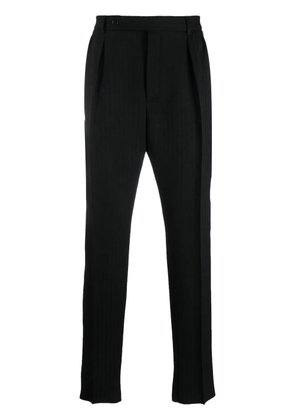 Saint Laurent pinstripe straight-leg trousers - Black