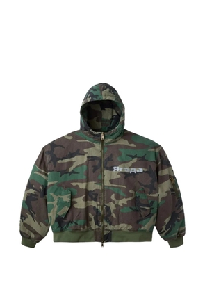 GV Gallery New Castle camo-print hooded jacket - Green