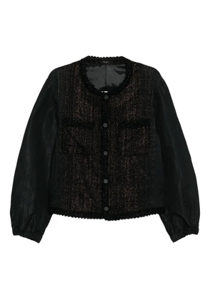 Taakk glitter-tweed jacket - Brown