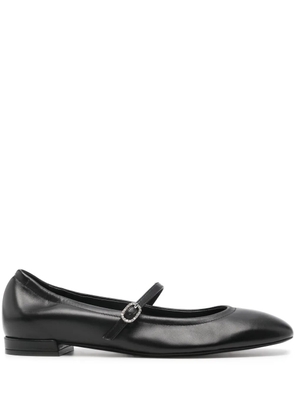Stuart Weitzman Claris leather ballerina shoes - Black