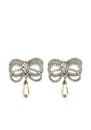 Alessandra Rich Bow earrings - Silver