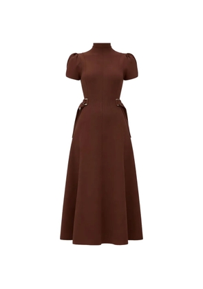 3.1 Phillip Lim buckle A-line midi dress - Brown